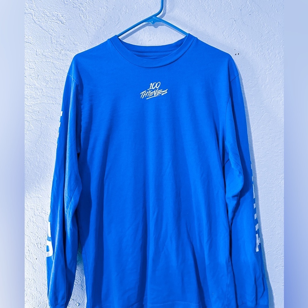 RARE 100 Hundred Thieves Royal Blue Long Sleeve Shirt